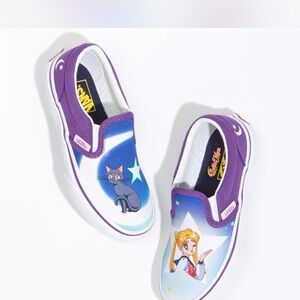 Vans x Sailor Moon Kids Purple Slip-On Shoes